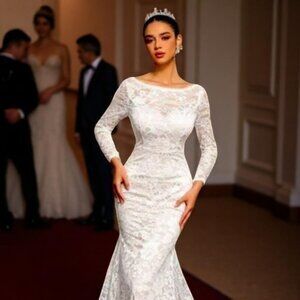 Princess Cut Wedding Dress/NWT
